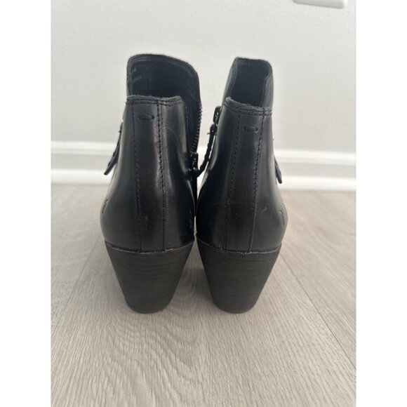 Frye Judith Double Zip Boots Womens Size 9.5M Leather Ankle Booties Classic - Picture 7 of 10